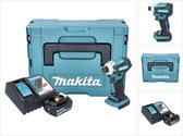 Makita DTD 172 RG1J accu slagmoersleutel 18 V 180 Nm 1/4" borstelloos + 1x oplaadbare accu 6.0 Ah + lader + Makpac