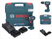 Bosch GSB 18V-45 Profi-accuschroefboormachine 18 V 45 Nm borstelloos + 2x ProCORE accu 4.0 Ah + lader + L-koffer