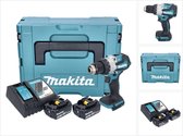 Makita DHP 489 RMJ accu klopboormachine 18 V 73 Nm borstelloos + 2x accu 4.0 Ah + lader + Makpac