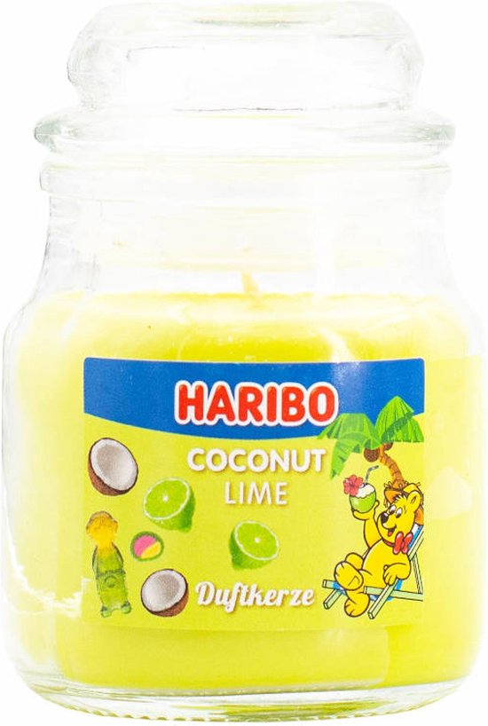 Haribo Coconut Lime 85grams kaarsje