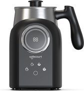 Safecourt Kitchen - Melkopschuimer digitaal - Uitneembare kan - 4-in-1 - BPA-vrij - Zwart - 400 ML