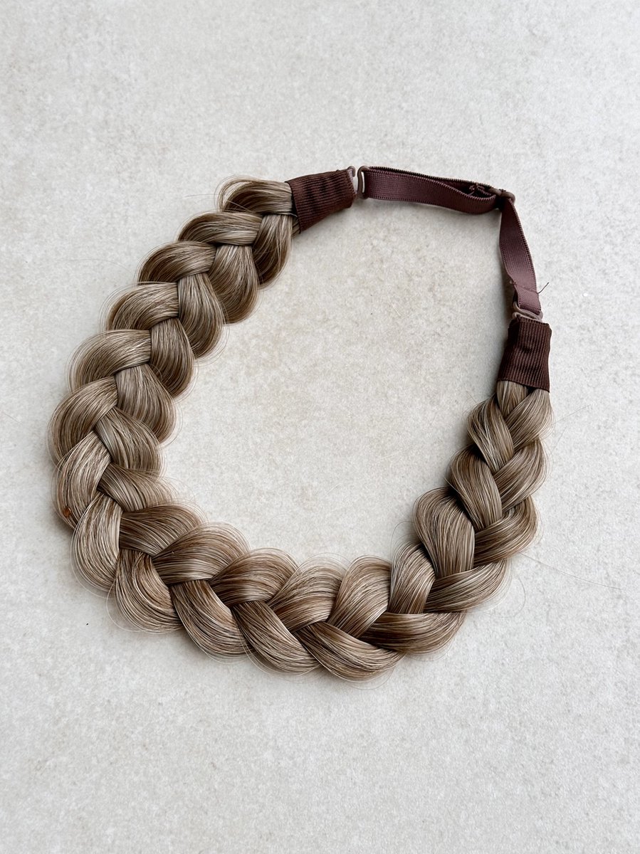 Lovely braids - silver toffee - gevlochten haarband - vlecht haarband - haarband vlecht