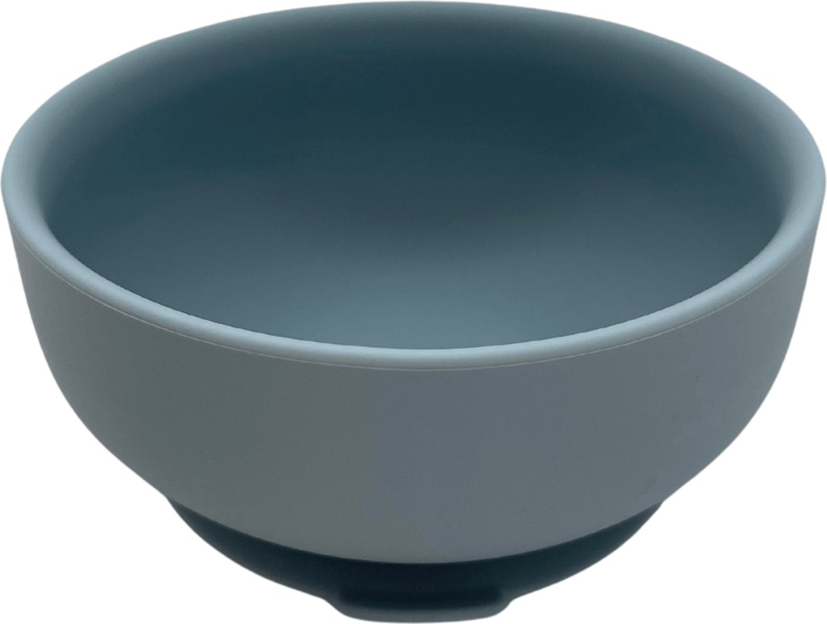 Goedkoopste Mabebi - Eetbord voor peuters/ kleuters- Baby kommetje - Siliconen kommetje met zuignap - Kinderservies - Eetgerei - Blauw