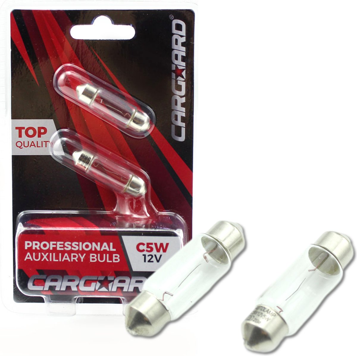 Carguard - Set (2x) C5W Autolampen Festoon lamp Buislamp- 35x10mm - 12V 5W - Long Lifetime - Kofferbaklamp - Interieurlamp - BPK