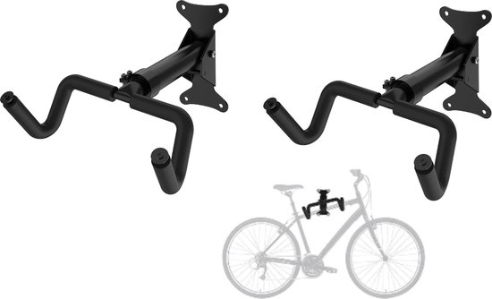 Système de suspension de vélo professionnel - LOT DE 2 - Réglable - Support mural pour Vélo - Crochet de vélo - VTT - Support de suspension - Support de vélo - Support de suspension de vélo