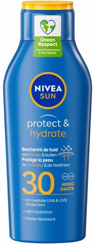 6x Nivea Sun Protect & Hydrate Zonnemelk SPF 30 400 ml