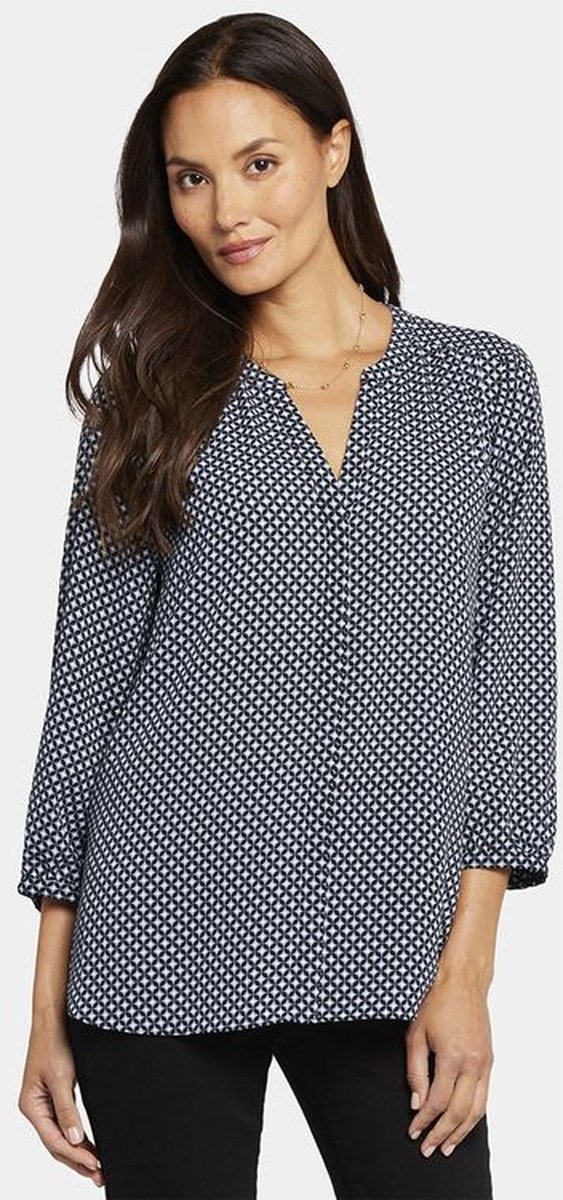 Pintuck Blouse Grafische Print