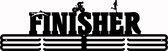 Finisher Medaillehanger 3bars zwarte coating - staal - (70cm breed) - Nederlands product - sportcadeau - medalhanger - medailles - marathon - triathlon - muurdecoratie