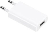 Prise USB - Chargeur USB universel - Convient pour Apple iPhone 13 PRO/13/12/11/11 PRO/ XS/ XR/ X/ iPhone Plus/ iPhone SE - Adaptateur - blanc