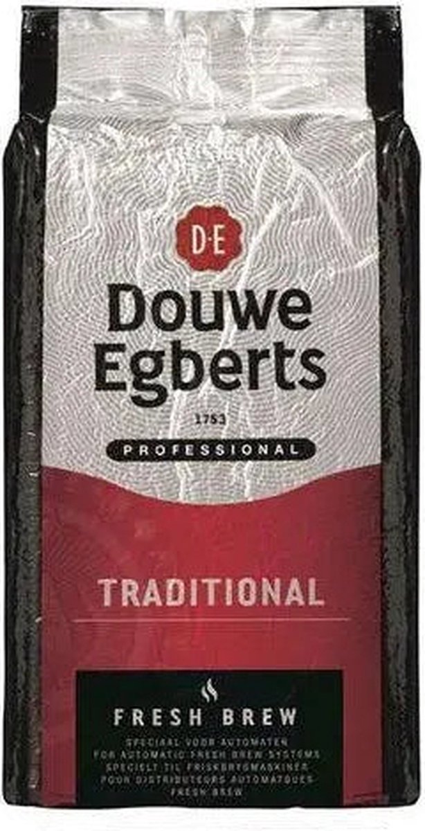 Goedkoopste Douwe Egberts drank Koffie traditional fresh brew/pk 1x1000g