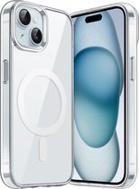 Phreeze Telefoonhoesje - Geschikt voor iPhone 15 Hoesje - Military Grade - Crystal Clear Edition - Bumper Siliconen TPU Cover - Achterkantje