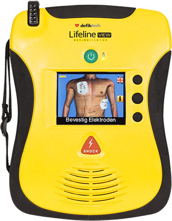 Defibtech Lifeline View AED | Halfautomaat | Taal: NL, EN | Met beeldscherm | Defibrillator