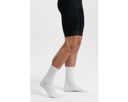 BBB Cycling Hoge Fietssokken Wit - 3 Paar - Lengte: 18cm - Duurzame Wielrensokken Zomer - Maat 39/43 - Fietssokken Heren en Dames - Ecofeet BSO-22