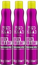 Bed Head by TIGI - Queen For A Day - Haarspray - Volume Spray - Voor dun haar - voordeelverpakking - 3 x 311ml