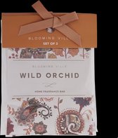 Wild Orchid geurhangers voor garderobe of kledingkast - wilde orchidee 3 zakjes a 15g