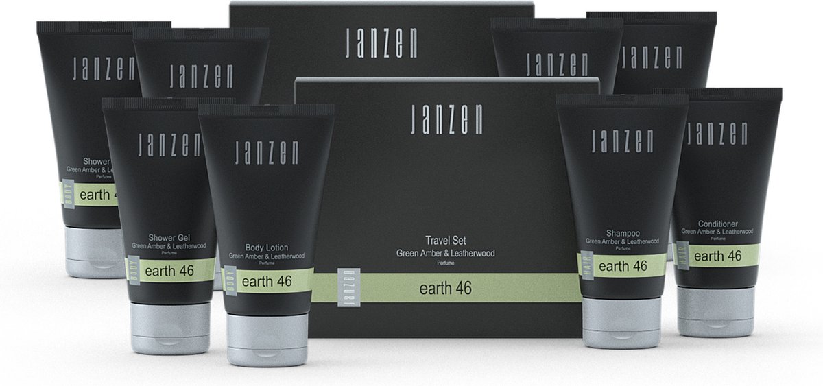 Goedkoopste JANZEN Travel Set - Earth 46 - Kruidig en Rijk - 4 x 4 mini's - 2-pack