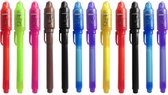 Geheimschrift Pen - Blacklight Pen - Uv Pen - 12 Stuks - Uv Stift