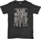 Disney Star Wars - The Bad Batch Heren T-shirt - 2XL - Zwart