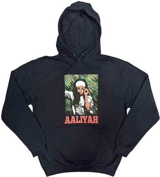 Aaliyah - Foliage Hoodie/trui - XL - Blauw