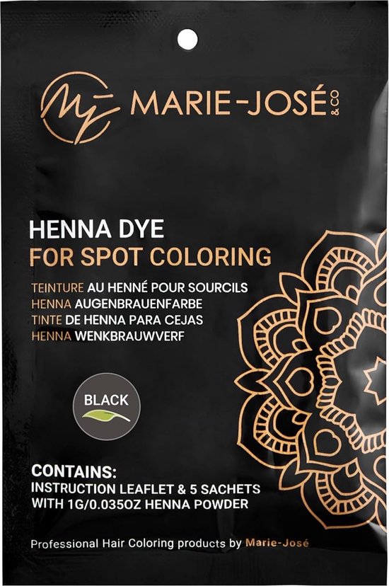 Marie-José & Co Wenkbrauwverf Zwart - 5g