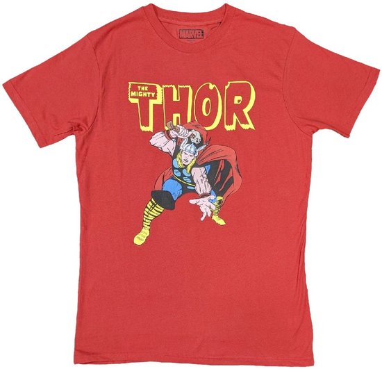 Marvel Thor - T-shirt Hammer - L - Rouge