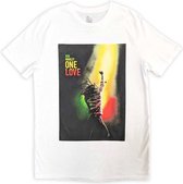 Bob Marley - T-shirt Homme Affiche du Film One Love - S - Wit