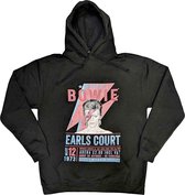David Bowie - Earls Court '73 Hoodie/trui - L - Zwart