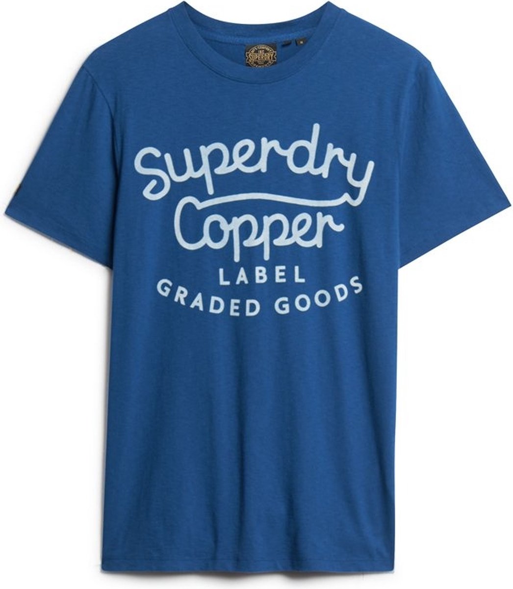 Copper Label Script Tee Pilot Mid Slub M1011905A 2AM Blauw