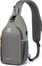 Borsttas Lichtgewicht Sling Bag Kleine schouderrugzakken voor heren Waterdichte Crossbody Pack-schoudertas voor wandelen Outdoor Reizen