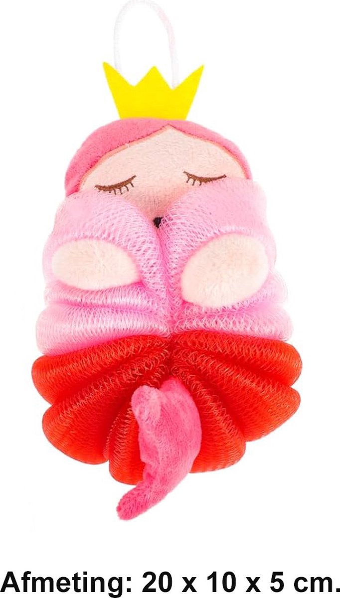 NTB Bad- en douche Puff Spons- voor kinderen - Prinses - Afmeting: 20 x 10 x 5 cm.