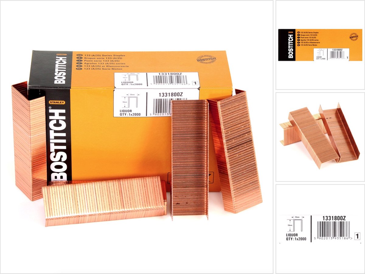 Bostitch A35 dozenhechtniet 18mm, 2000 stuks