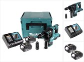 Makita DHR 281 RMJ Brushless accuklopboormachine 28 mm in Makpac met 2x 18 V- 4 Ah/4000 mAh accu en lader