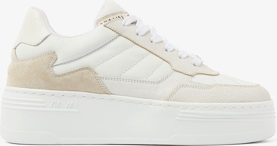 VIA VAI Isa Ginger Sneakers - Leer - Beige