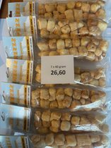 Cheezz  popcorn  volgens himalaya recept 7 zakjes,  per stuk   +/_  40 gram.