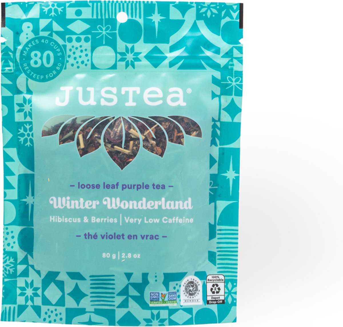 Justea | Navulverpakking | Losse thee | Winter Wonderland | 80 gram