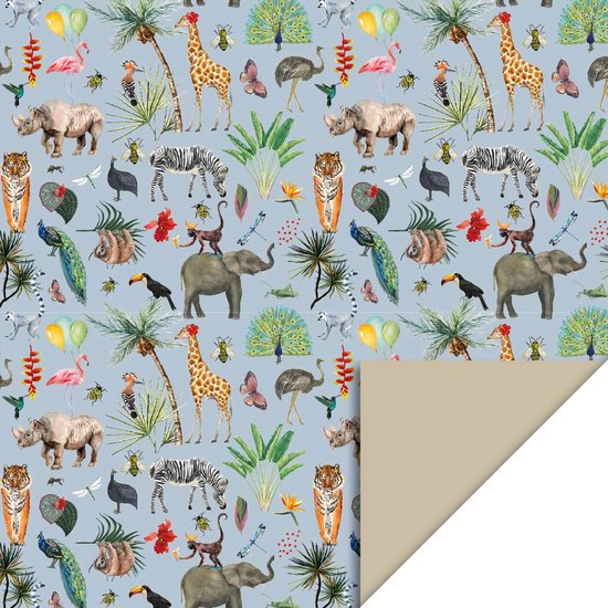 Central 23 Baby-Geschenkpapier - 6 Bögen Mit Zebra, Giraffe, Löwe - Dschungel-Motiv für Kinder, Jungen und Mädchen - Geeignet für Geburtstag, Babyparty, Taufe Central 23 Baby-Geschenkpapier - 6 Bögen Mit Zebra, Giraffe, Löwe - Dschungel-Motiv für Kinder, Jungen und Mädchen - Geeignet für Geburtstag, Babyparty, Taufe