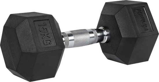 Haltère Musculation / Dumbbell Hexagonal Pro VirtuFit – 15 kg – A