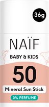 Naïf - Stick Crème solaire Minéral - Bébés & Enfants - 0% parfum - SPF50 - 36gr