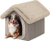 Dog's Lifestyle Hondenhuisje Supersoft Fluffy Deluxe Beige/Taupe Small