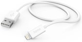 Hama USB-laadkabel - USB-A naar lightning - USB naar Apple Lightning - 1 meter - Geschikt voor Smartphone en Tablet - Wit