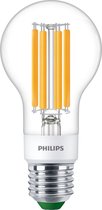 Philips MASTER LEDbulb Ultra Efficient E27 Peer Helder 4W 840lm - 830 Warm Wit | Dimbaar - Vervangt 60W