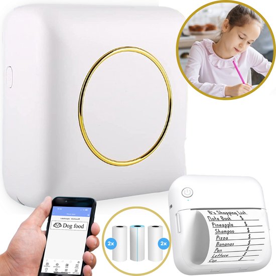 Pixelly Draagbare Mini Printer Thermische Pocket Printer Zonder