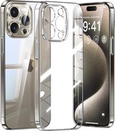 iPhone 15 Pro Max Hoesje Transparant - iPhone 15 Pro Max Schokbestendig Stevig Siliconen Beschermhoesje Doorzichtig - Met Extra Camera Bescherming