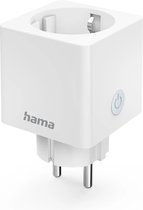 Hama Wi-Fi Stopcontact Mini SmartPlug - 16A - 3680W - WLAN Smart Stopcontact - Hama Smart Solution App en Spraakbesturing - Compatibel met Apple Home, Alexa, Google Assistent - Wit