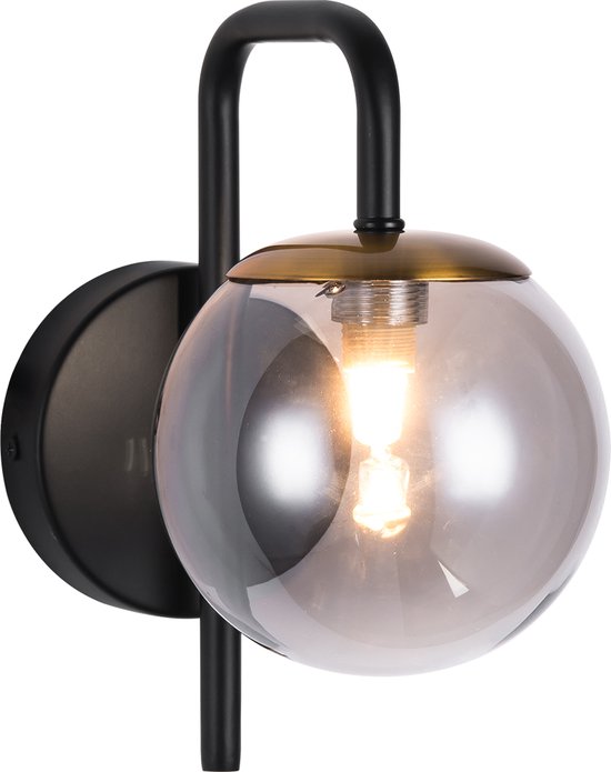 TSURU wand licht 1x G9 LED incl. mat zwart/brons