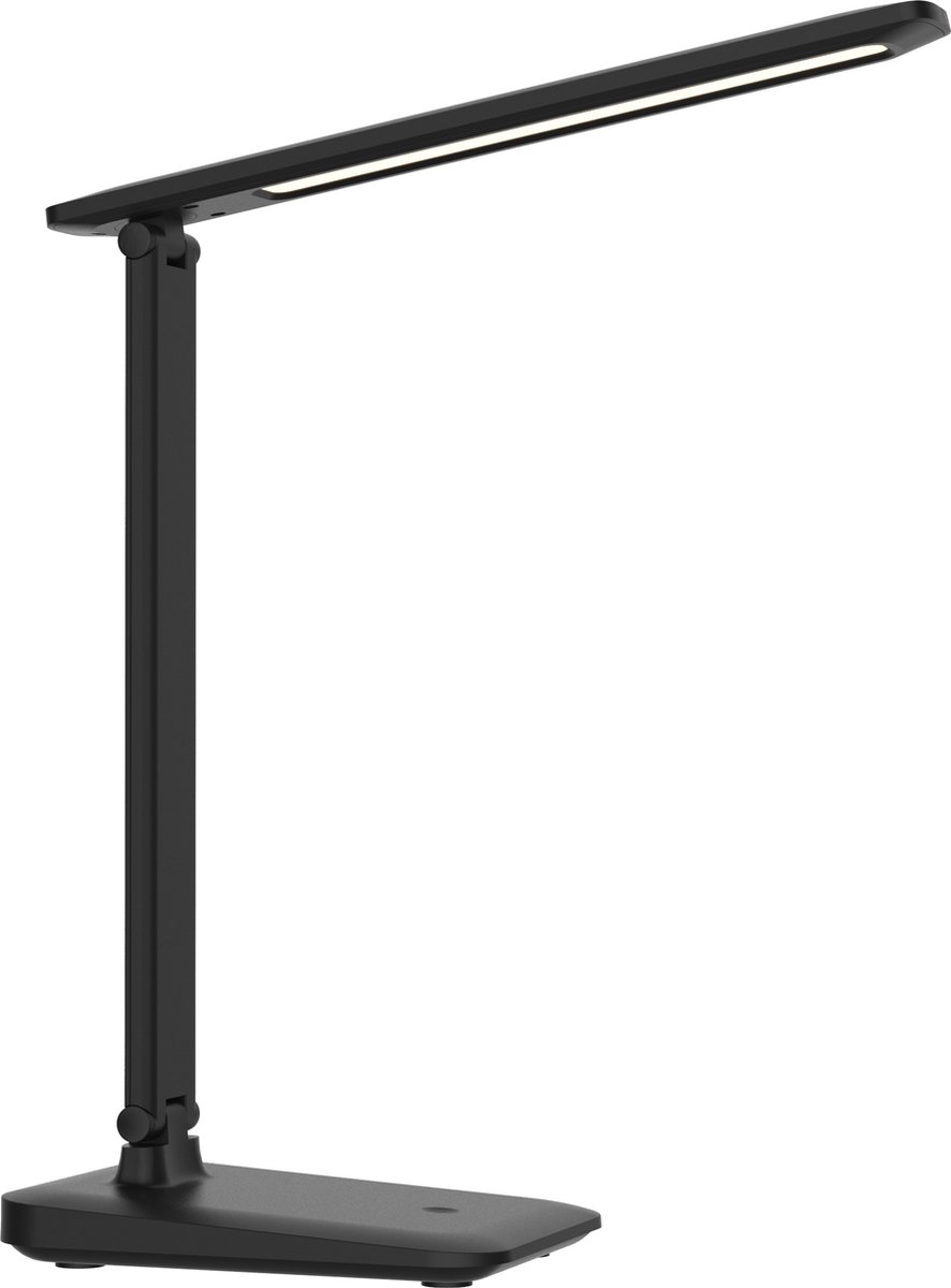 Miso LED bureaulamp, 2,6W, 275 lumen, dimbaar met instelbare kleurtemperatuur 3000-6500K, zwart, IP20