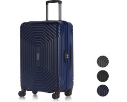 ©TROLLEYZ - Florence No.7 - Reiskoffer 69cm met TSA slot - Dubbele wielen - 360° spinners - 100% ABS - Reiskoffer in Ocean Blue ©TROLLEYZ - Florence No.7 - Reiskoffer 69cm met TSA slot - Dubbele wielen - 360° spinners - 100% ABS - Reiskoffer in Ocean Blue