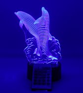 Hilset Creative 3D led lamp – dolfijnen