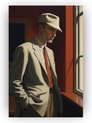 Man Edward Hopper stijl