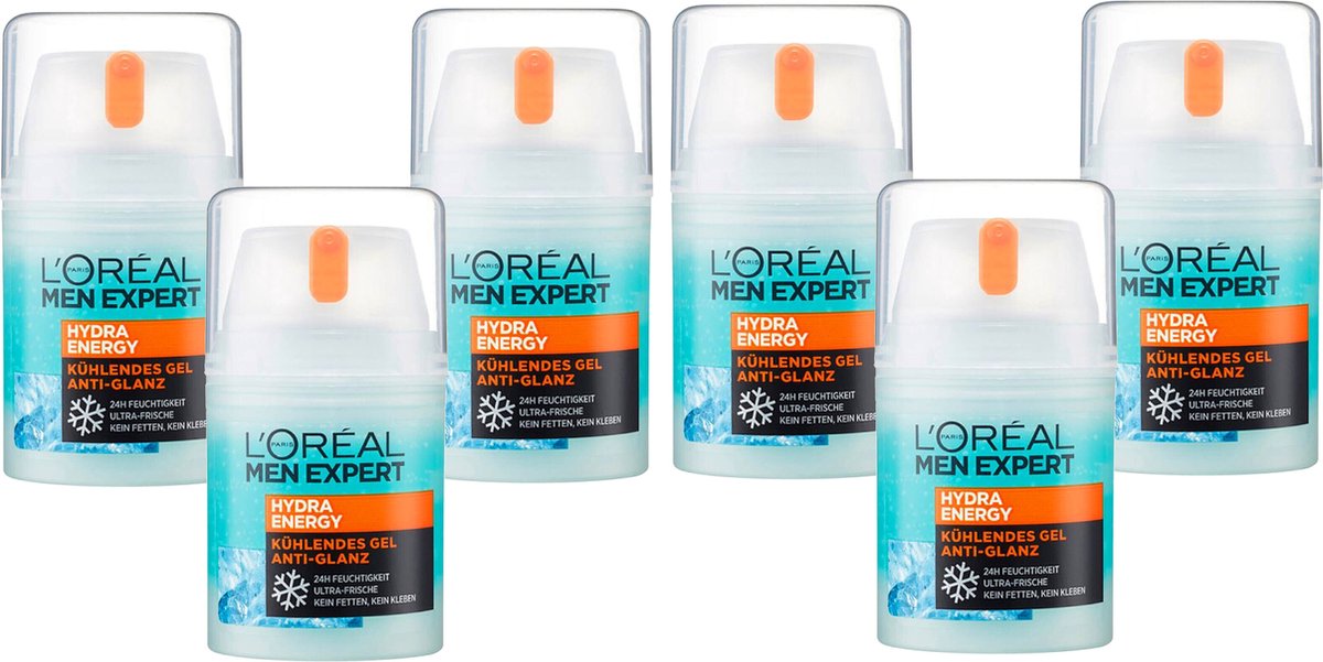 Goedkoopste L'Oréal Hydra Energy Cooling Gel - 6 x 50 ml